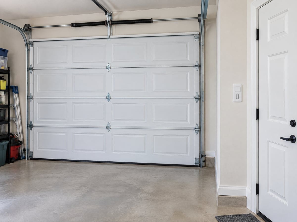 The wall control beside the house door, the first thing to check when a garage door won't open or close.